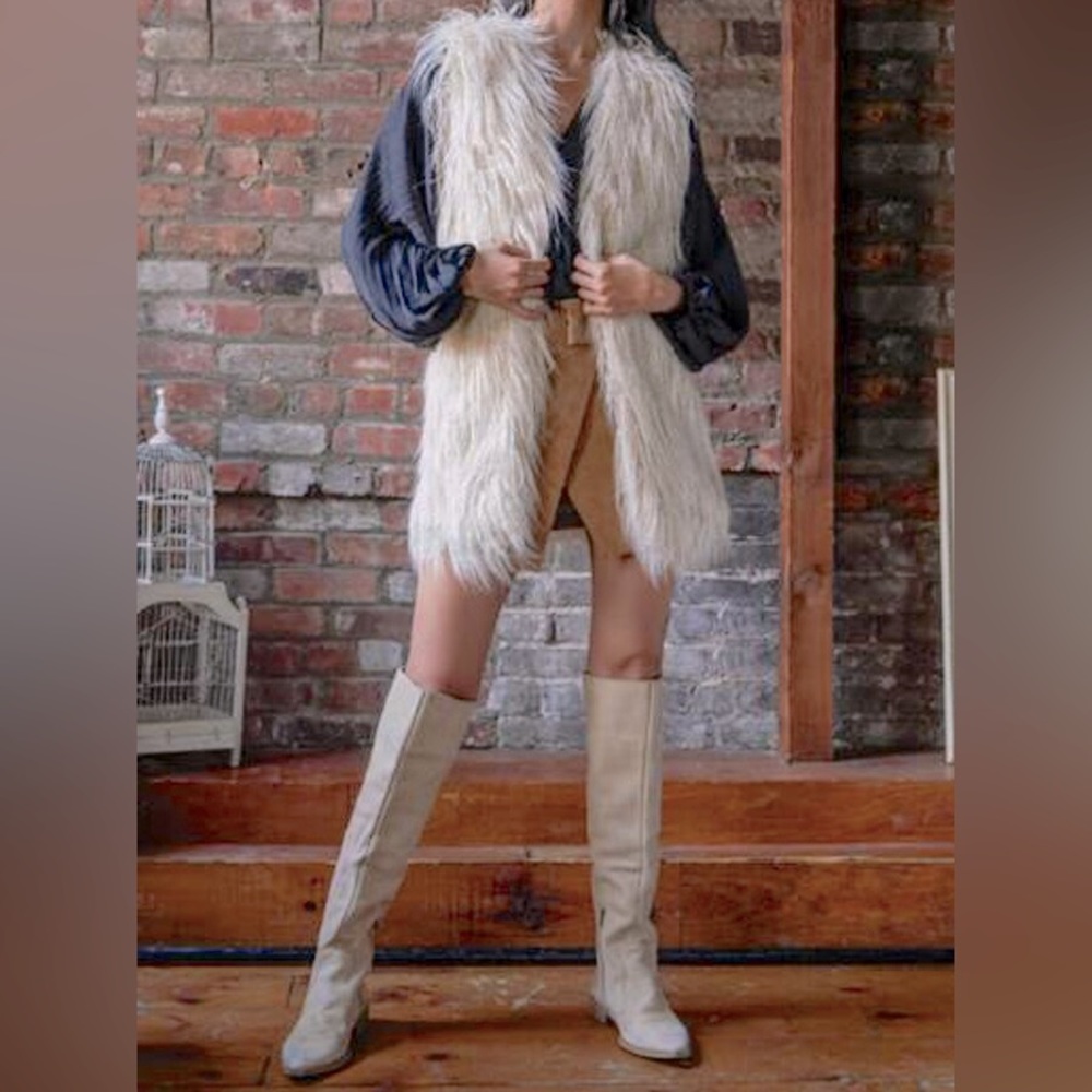 Free People Starlight Mongolian Vest. New with tags.